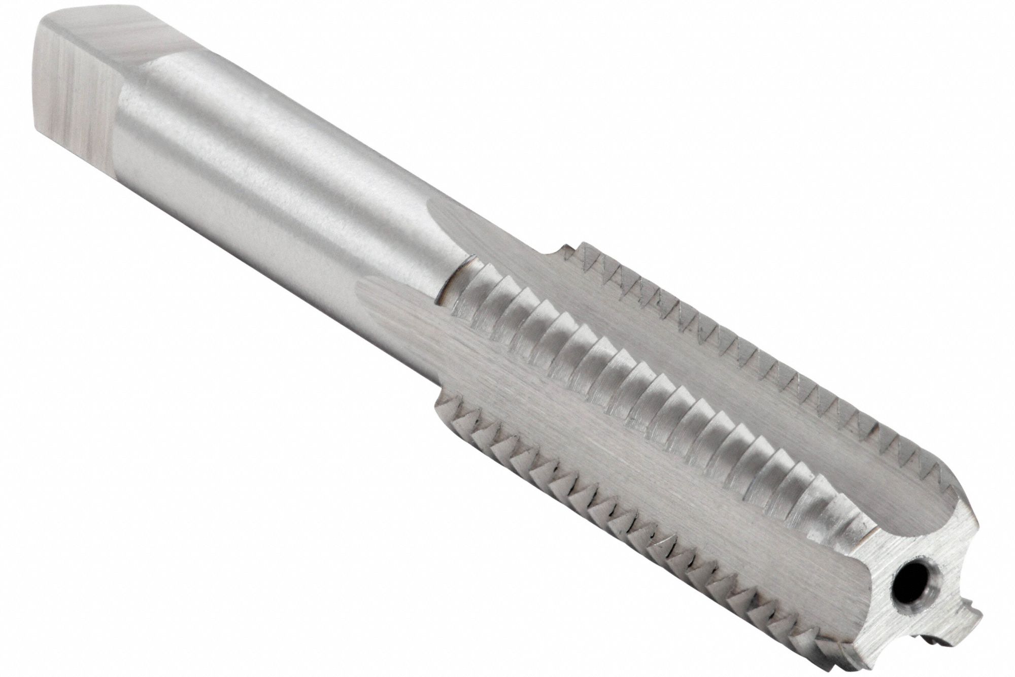 STRAIGHT FLUTE TAP, 7/16"-14 THREAD, 1 7/16 IN THREAD L, 3 5/32 IN L, HIGH SPEED STEEL