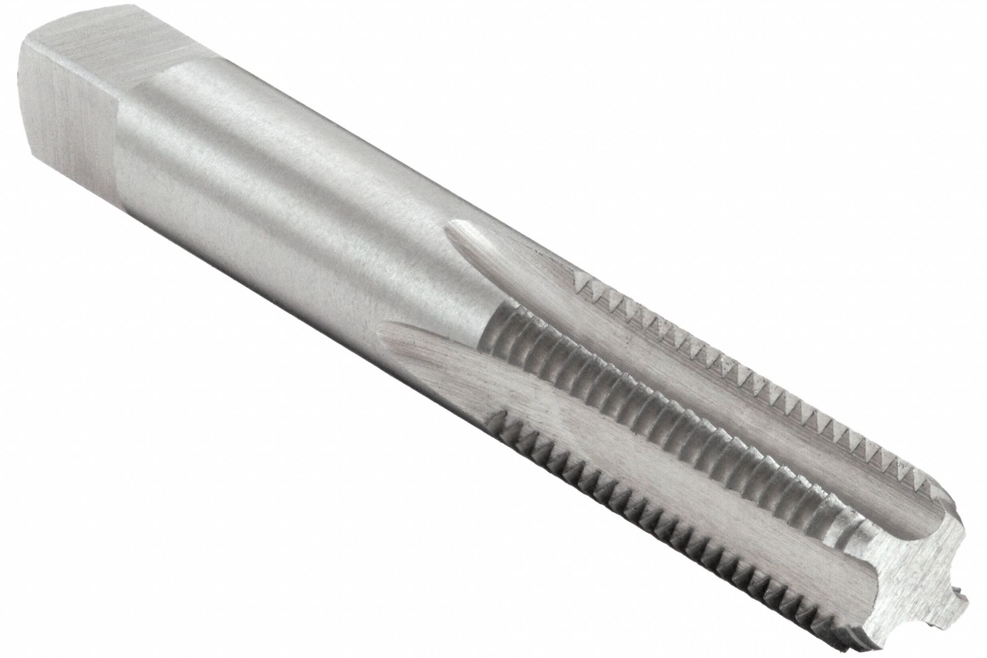 TARAUD À CANNELURE DROITE, FILETAGE M6X1, FILETAGE 1 PO LONG, 2 1/2 PO LONG, FINISSEUR, ACIER RAPIDE