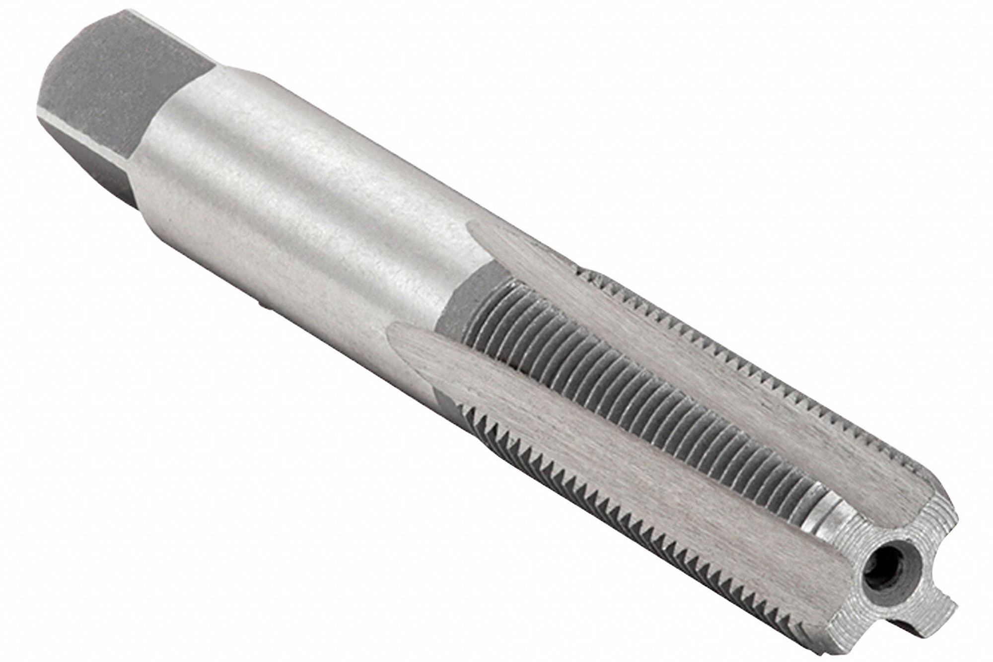 STRAIGHT FLUTE TAP, ¼"-20 THREAD, 1 IN THREAD L, 2½ IN LENGTH, BOTTOMING