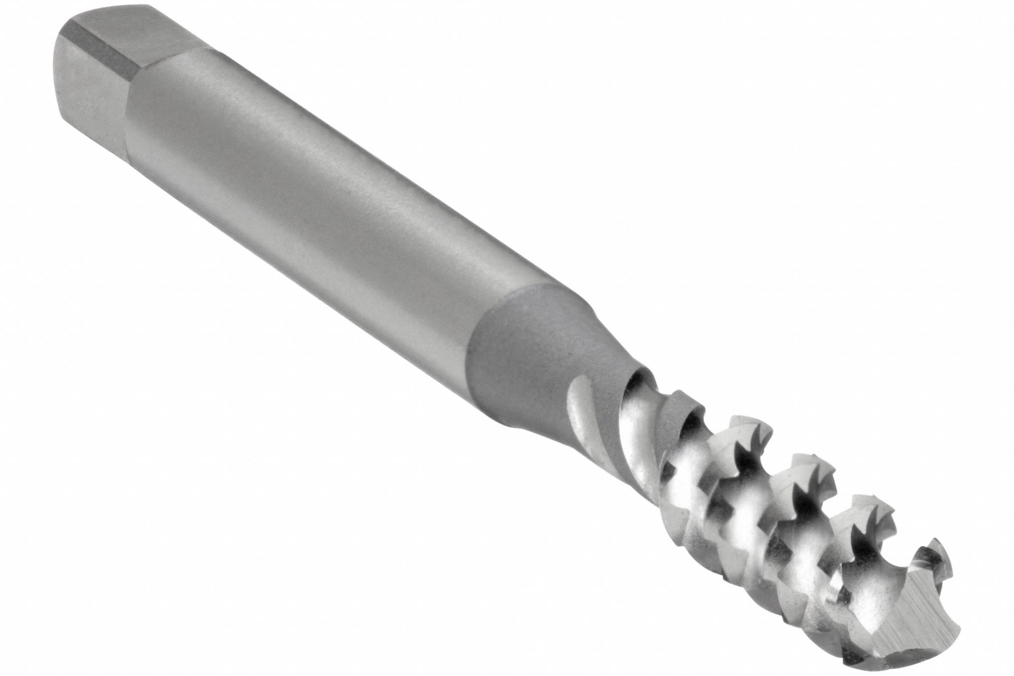 TARAUD À CANNELURE HÉLICOÏDALE, FILETAGE NO 10-24, FILETAGE 7/8 PO LONG, 2 3/8 PO LONG, FINISSEUR, 3 CANNELURES