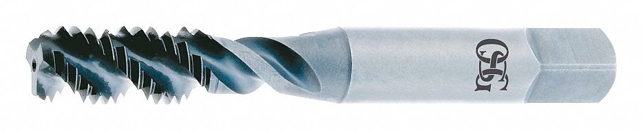 Spiral Flute Tap: #10-32 Thread Size, 1/2 in Thread Lg, 2 11/32 in Overall Lg, Bottoming, H3
