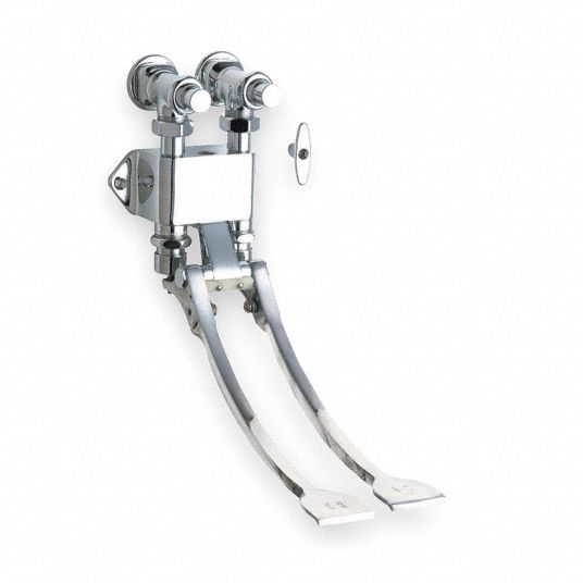 CHICAGO FAUCETS Double Foot Pedal Box 2LYP1834EPCP Grainger