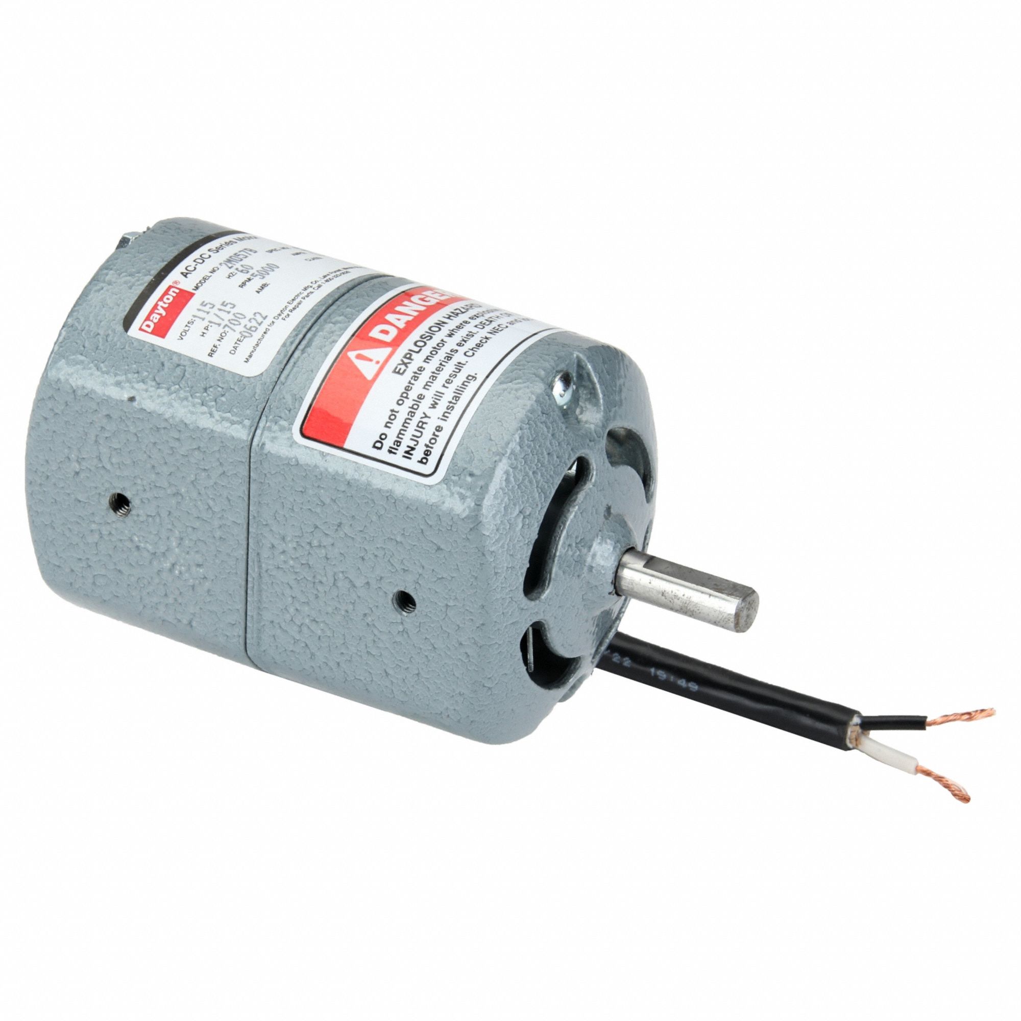 UNIVERSAL AC/DC MTR,1/15HP,5000 RPM,115V