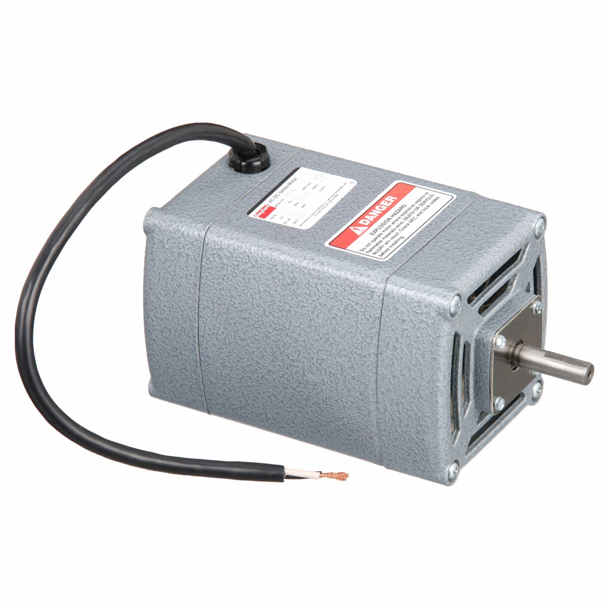 DAYTON Motor Universal AC/DC1/2 HP, 10,000 RPM Nominal, 115 Voltaje ...