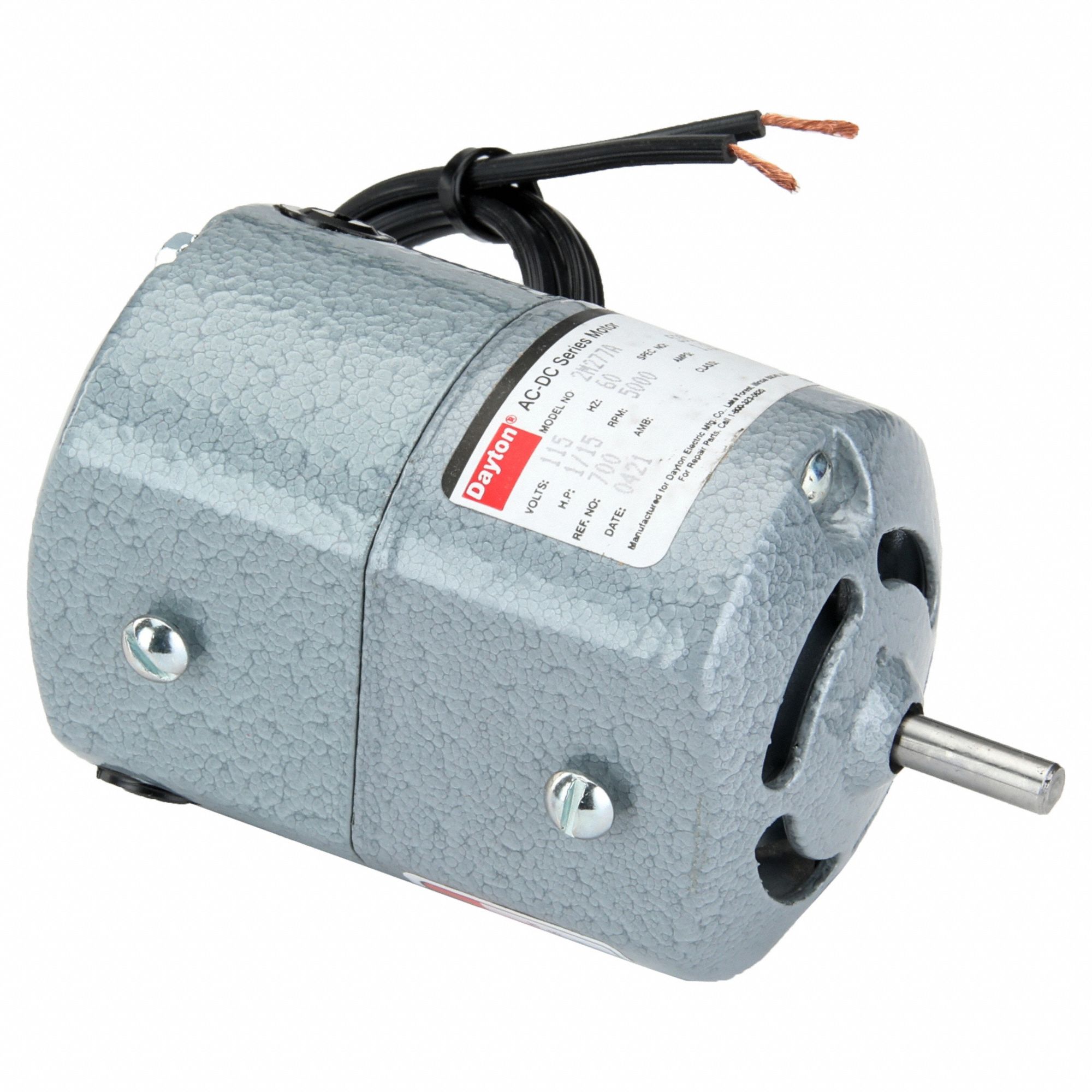 DAYTON, Hole Mount, 1/15 HP, Universal AC/DC Motor - 2M277|2M277 - Grainger