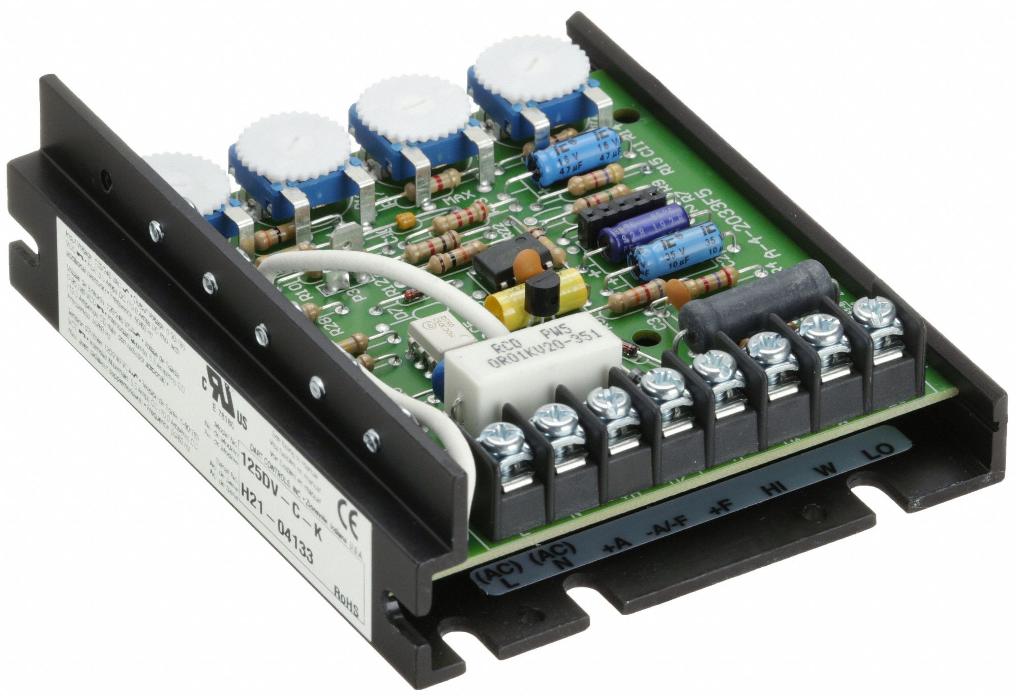 DART CONTROLS, SCR, Open, DC Speed Control 2M510125DVCK Grainger