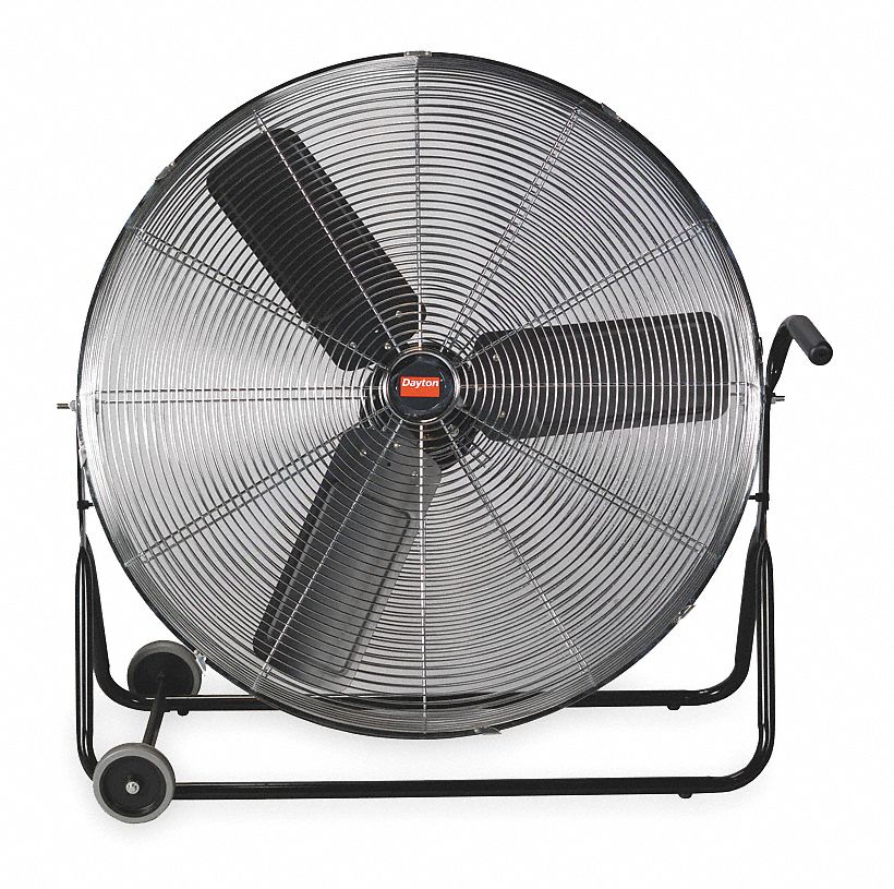 Dayton 30 Mobile Floor Fan Non Oscillating 120 Vac Number Of