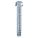 SCREW ANCHOR, 3 IN OVERALL L, ⅜ IN DIA, STEEL, ZINC PLATED, EXTERNAL HEX, 50 PK