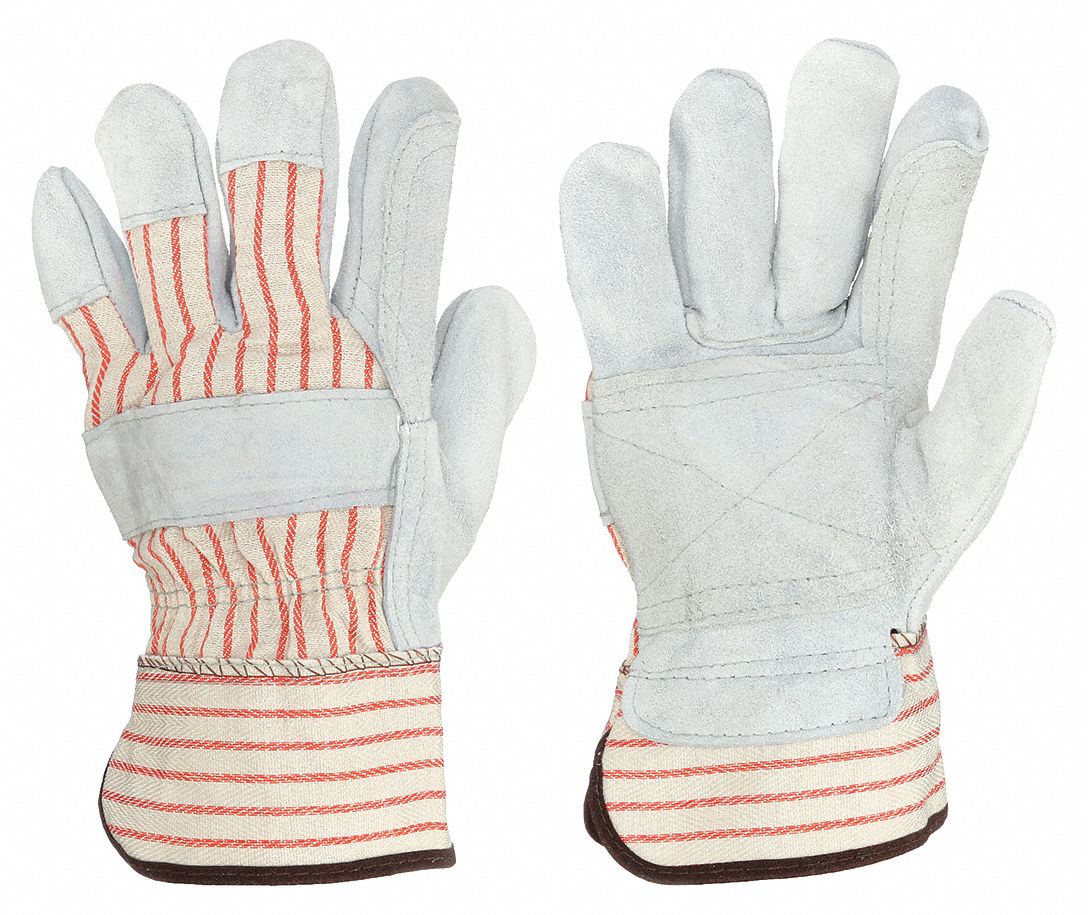 GANTS CUIR,PAUME DOUBLE,SAFETY,TG