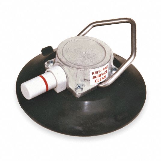 Wood's Powr-Grip N6450 Ventosa Concava Con Manico In Metallo - Portata 79 Kg - Con Detergente E Panno
