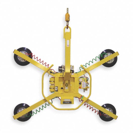 WOOD'S POWRGRIP, 700 lb Max Load Capacity, Glass, Vacuum Lifter