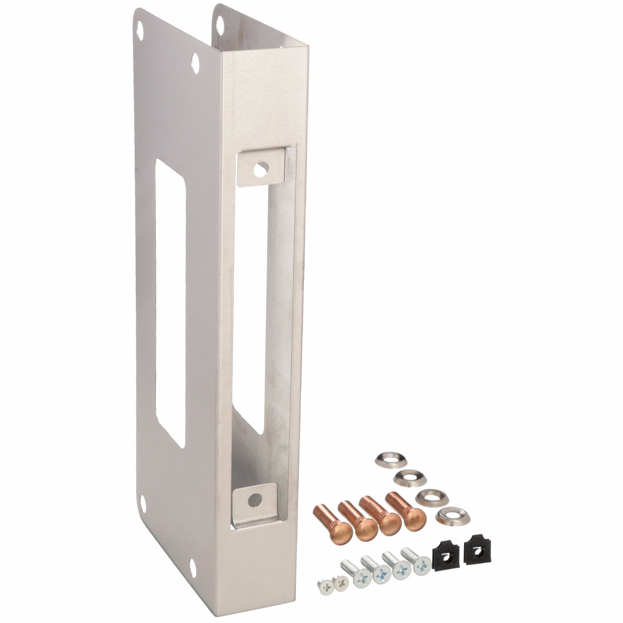 GRAINGER APPROVED Door Reinforcer, Stainless Steel, 13/4 in Door