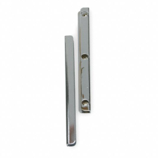 GRAINGER APPROVED Chrome Interlocking Latch Guard, InOpening Doors
