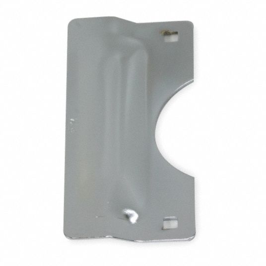 GRAINGER APPROVED Chrome Heavy Duty Latch Guard, OutOpening Doors