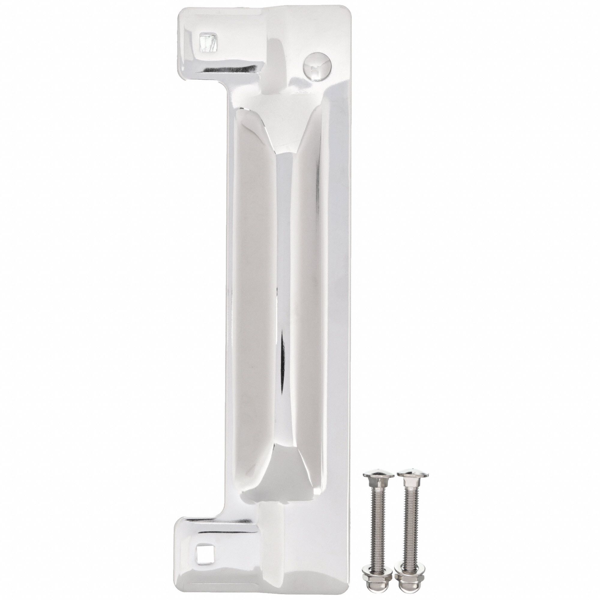 GRAINGER APPROVED Chrome Universal Latch Guard, OutOpening Doors