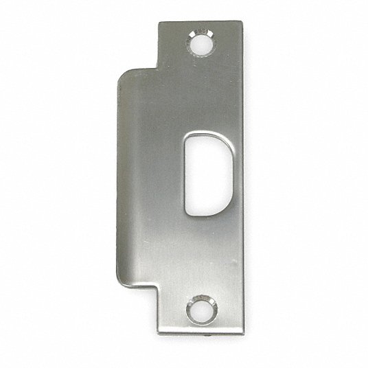 4 7/8" ASA Silver Finish ANSI Blank Lock Strike Filler Plate Kit NEW 