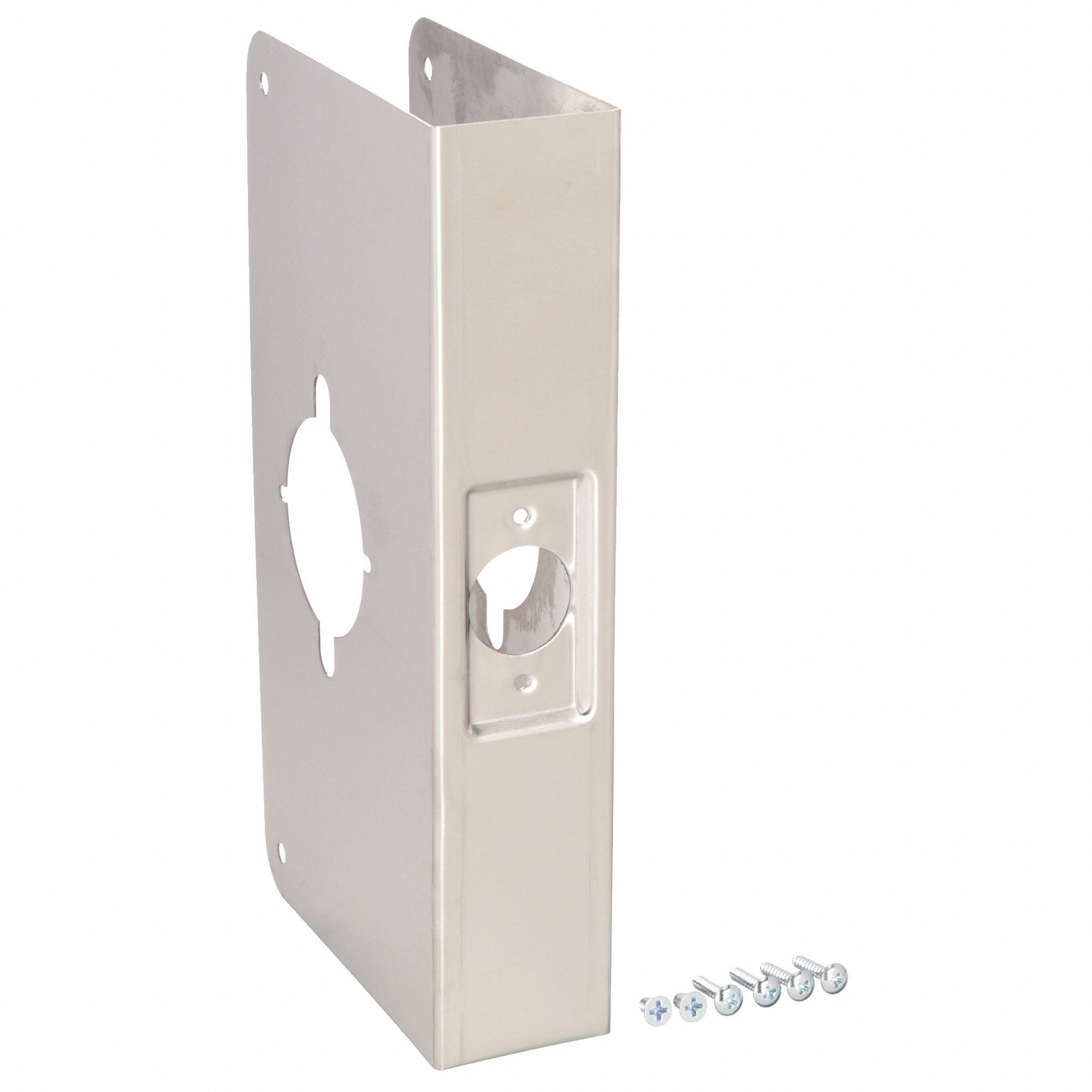 GRAINGER APPROVED Door Reinforcer, Stainless Steel, 13/4 in Door
