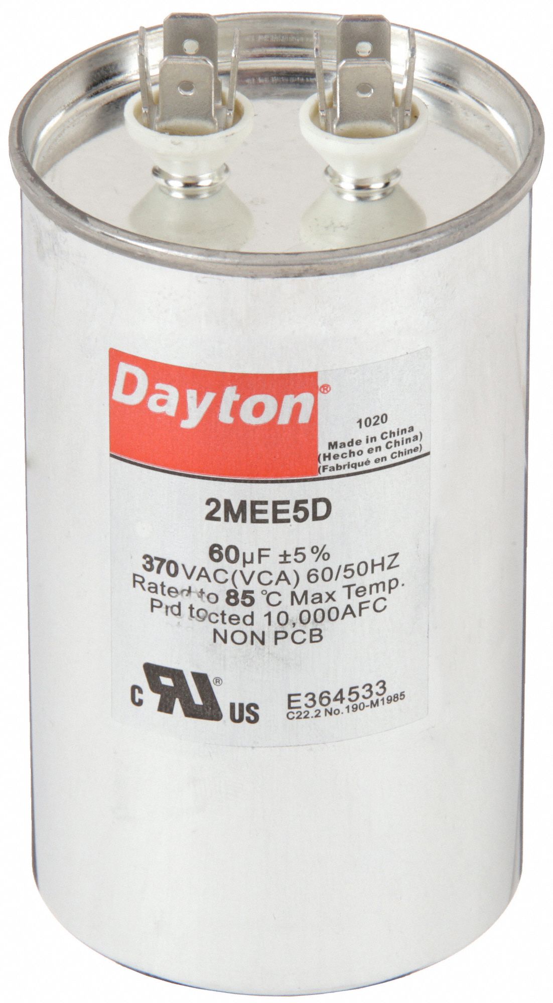 CONDNSTR MRCH,60 MFD,370 VAC,ROND