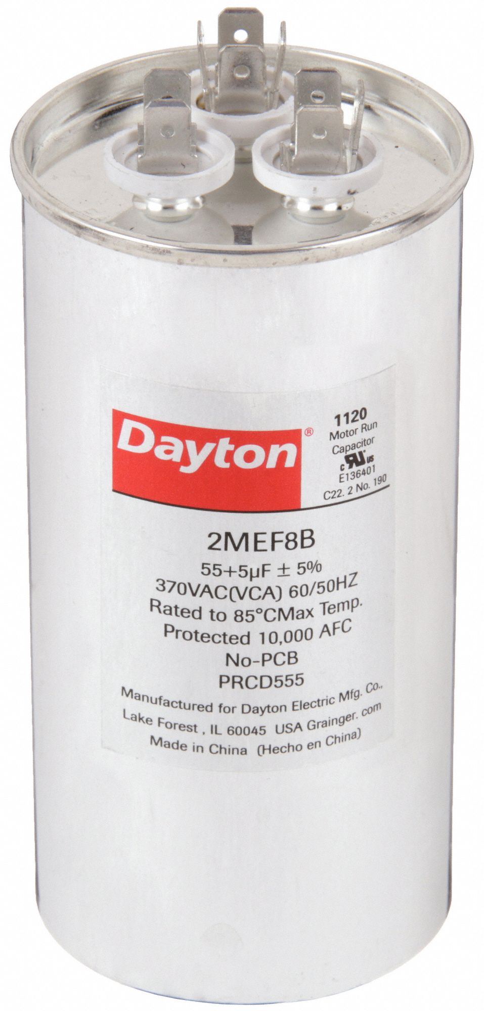 タナカ 45+5 MFD 440V ROUND CAPACITOR Replaces GE GENTEQ 27L889