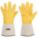 WELDING GLOVES, STRAIGHT THUMB, GAUNTLET CUFF, YELLOW PIGSKIN, XL