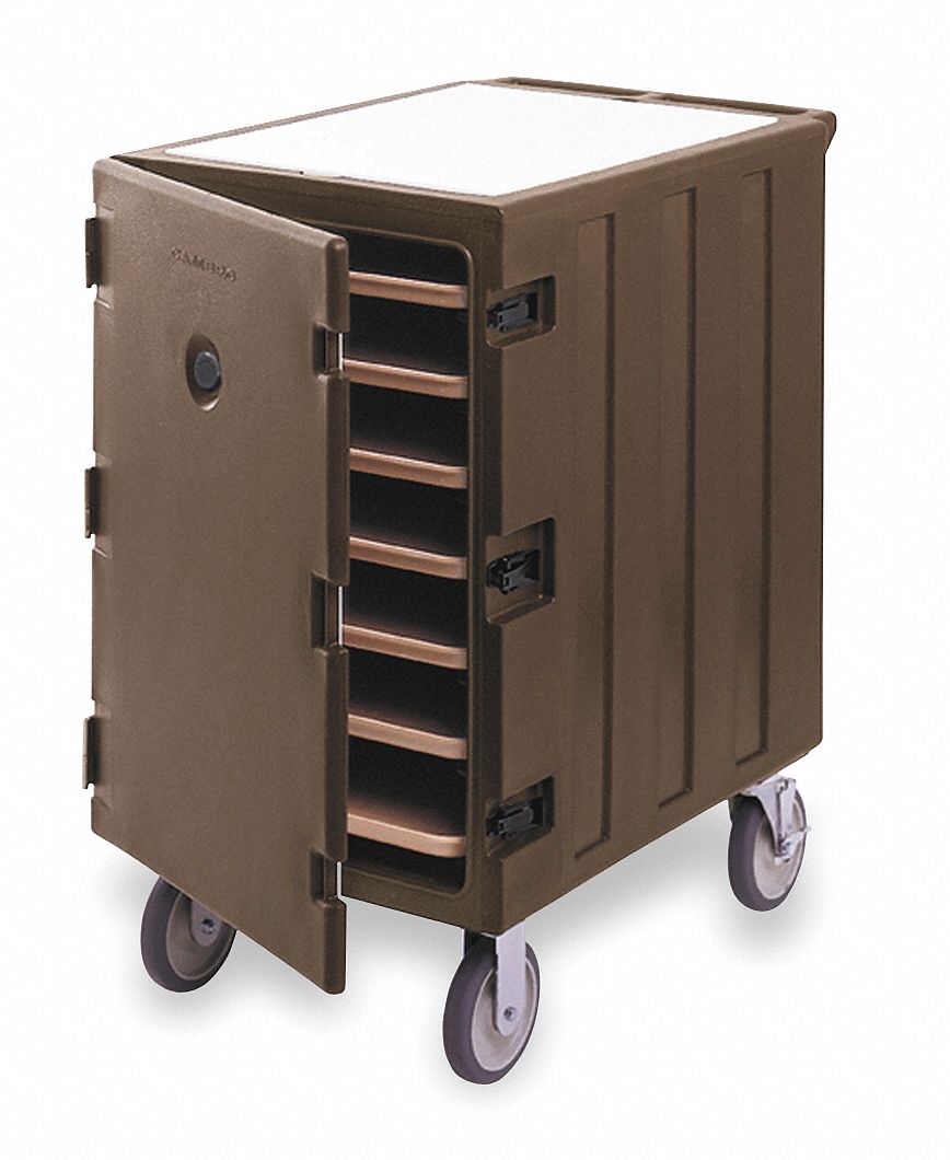 2MGH3 - Food Delivery Cart Trays Brown Cap 7