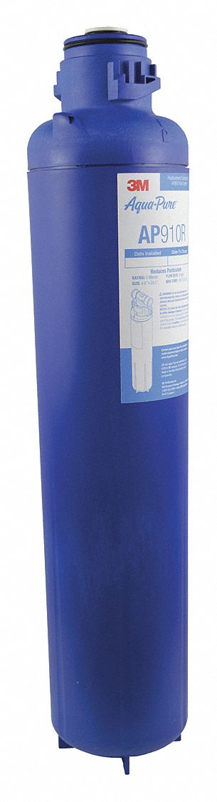 Quick-Connect Water Filter: 5 micron, 20 gpm, 10, 000 gal Service Life - Gallons, 21 in Overall Ht
