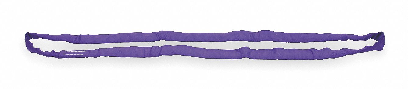 Round Sling: Type 5, Polyester, Polyester, 10 ft Sling Lg, 1 1/8 in Body Dia