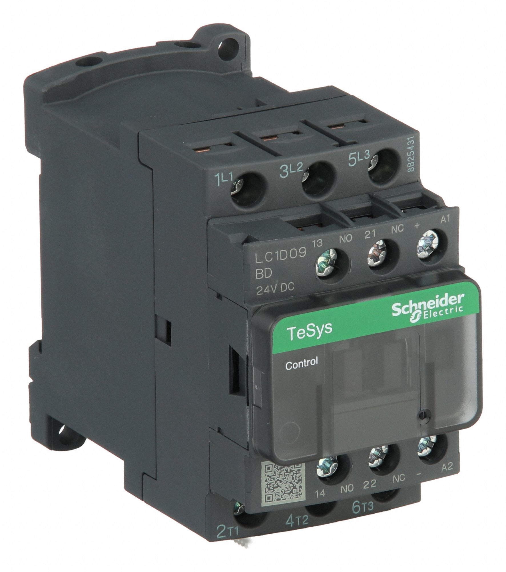 IEC Magnetic Contactor: Non-Reversing, 3 Poles, 3NO Contacts, 9 A, 24V DC Coil