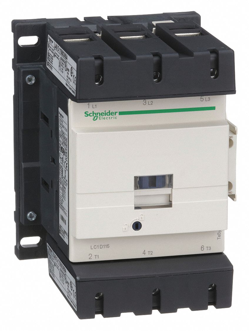 SCHNEIDER, Non-Reversing, 3 Poles, IEC Magnetic Contactor - 2MMP6 ...