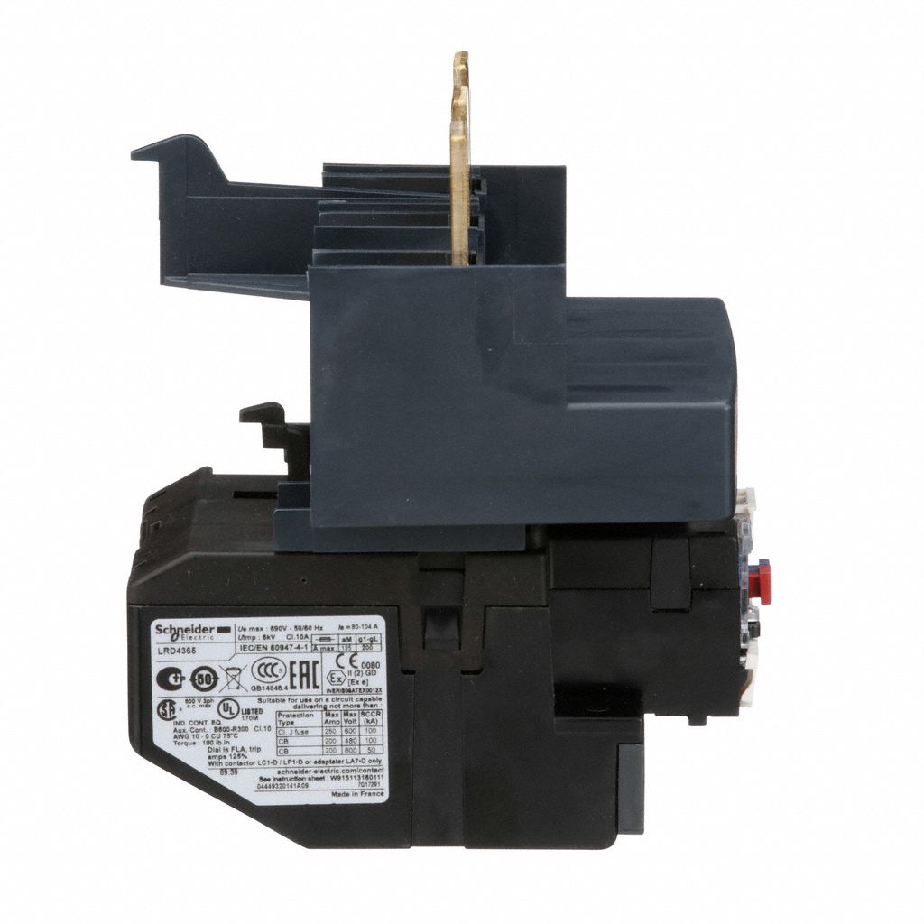 SCHNEIDER ELECTRIC Overload Relay 80 to 104A, 10, 3 Poles, Bimetallic