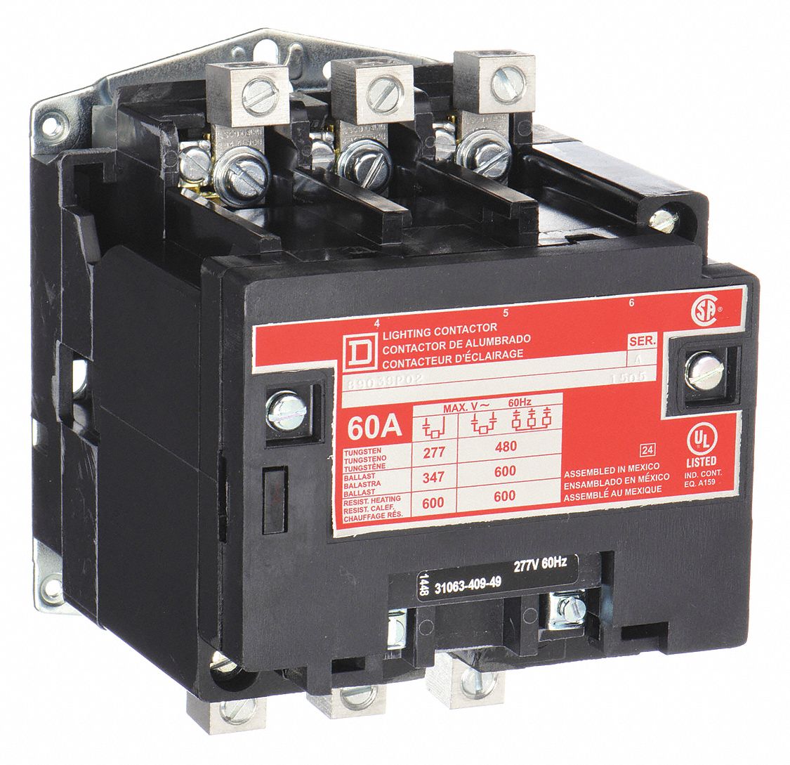 6 Pole Lighting Contactor 277v Coil Shelly Lighting