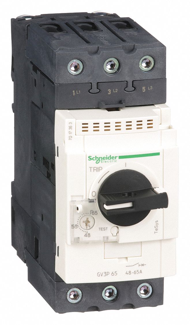 SCHNEIDER ELECTRIC Rotary Knob Manual Motor Starter, No Enclosure, 48 ...