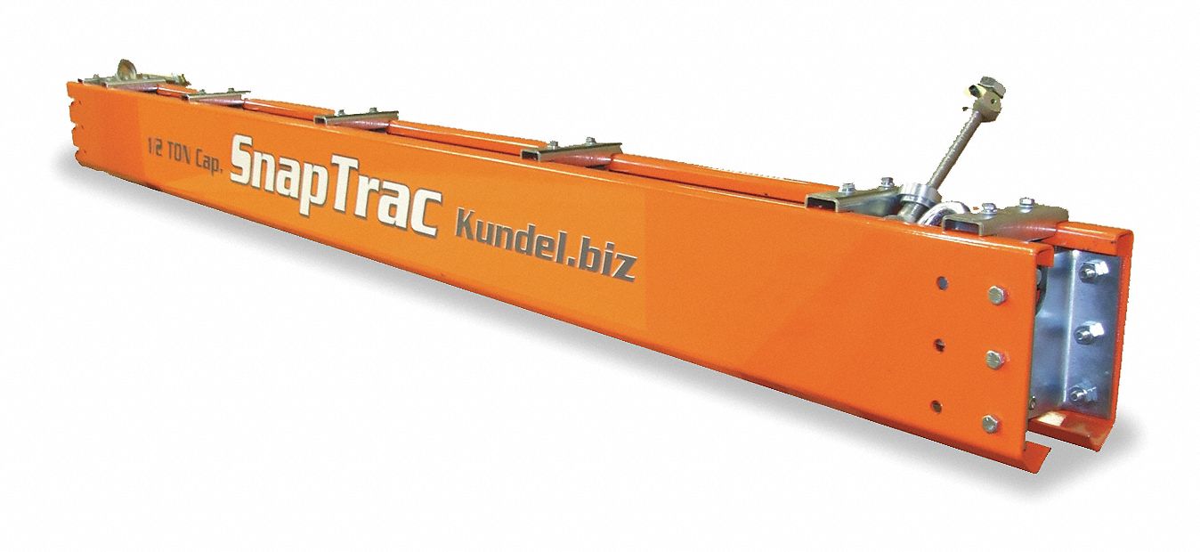Crane Monorail Kit: 1,000 lb Load Capacity (Lb.), 6 3/4 ft Max. Usable Rail Span (Ft.)