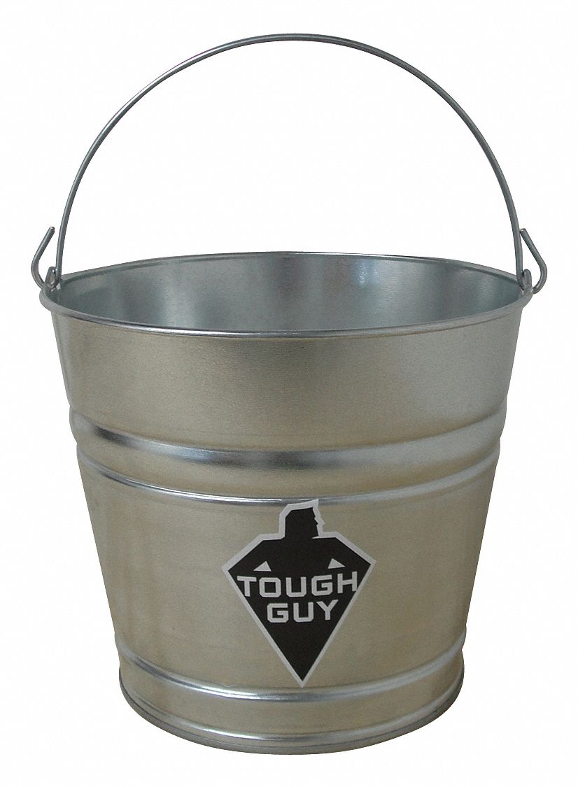 BUCKET,2 1/2 GAL,SILVER