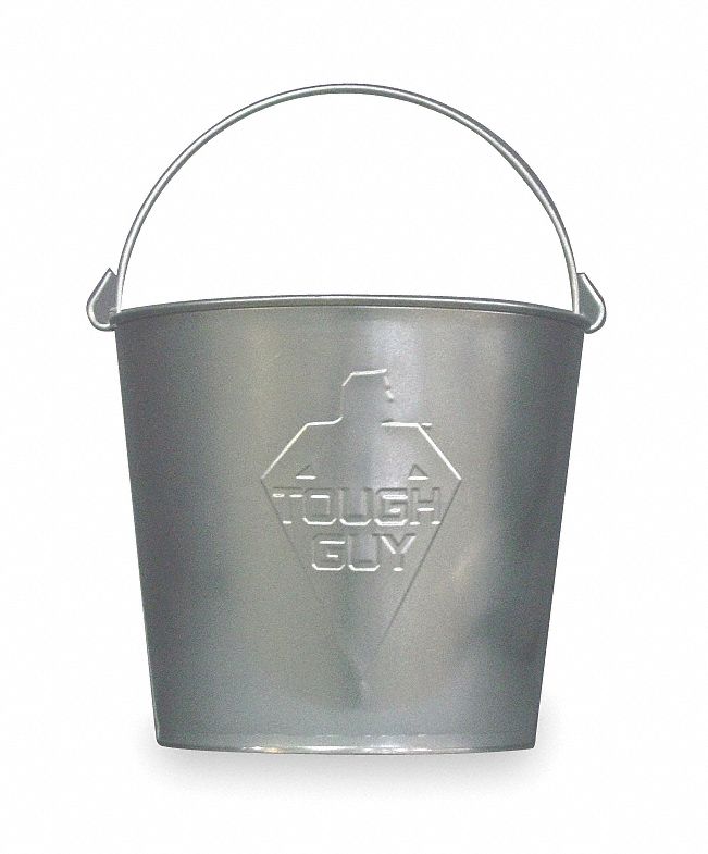 BUCKET,3 GAL,SILVER