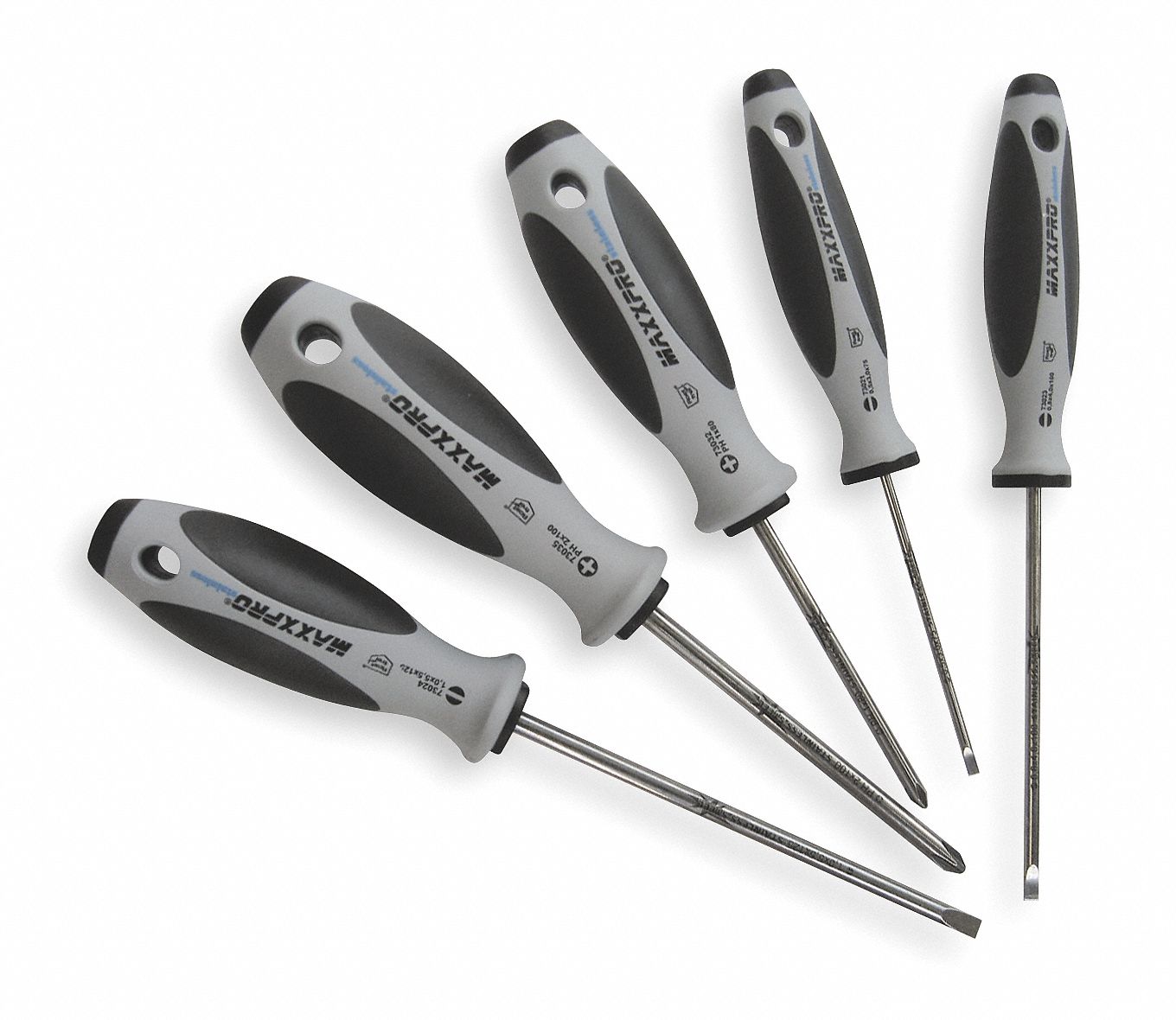 WITTE Screwdriver Set, Assorted, Number of Pieces 5 2MPE99T 670002