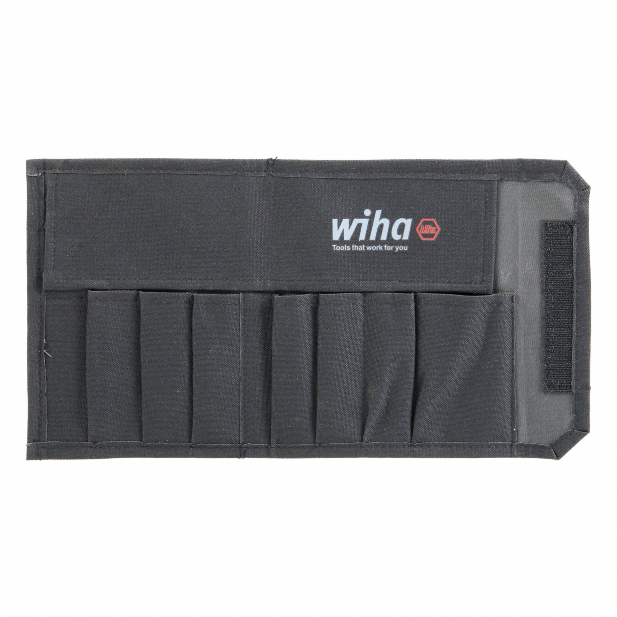 Wrench Roll: Black, 14 1/2 in Overall Lg, Polyester, Pliers/Screwdrivers/Wrenches