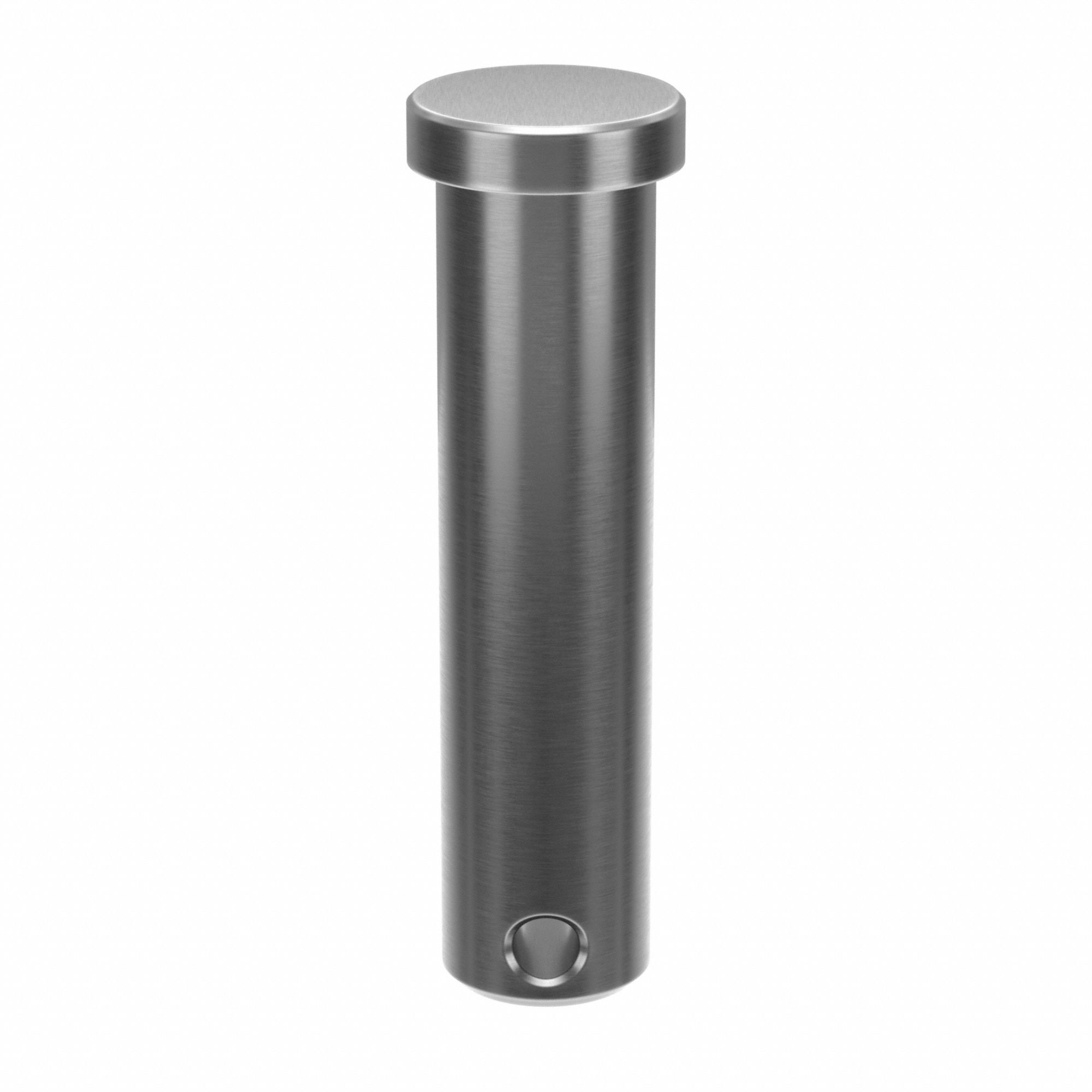 Clevis Pin, 2 in L, SS 0.5 in dia: Inch, 1/2 in Pin Dia, 2 in Shank Lg, Std Clevis Pin, 18-8, Plain