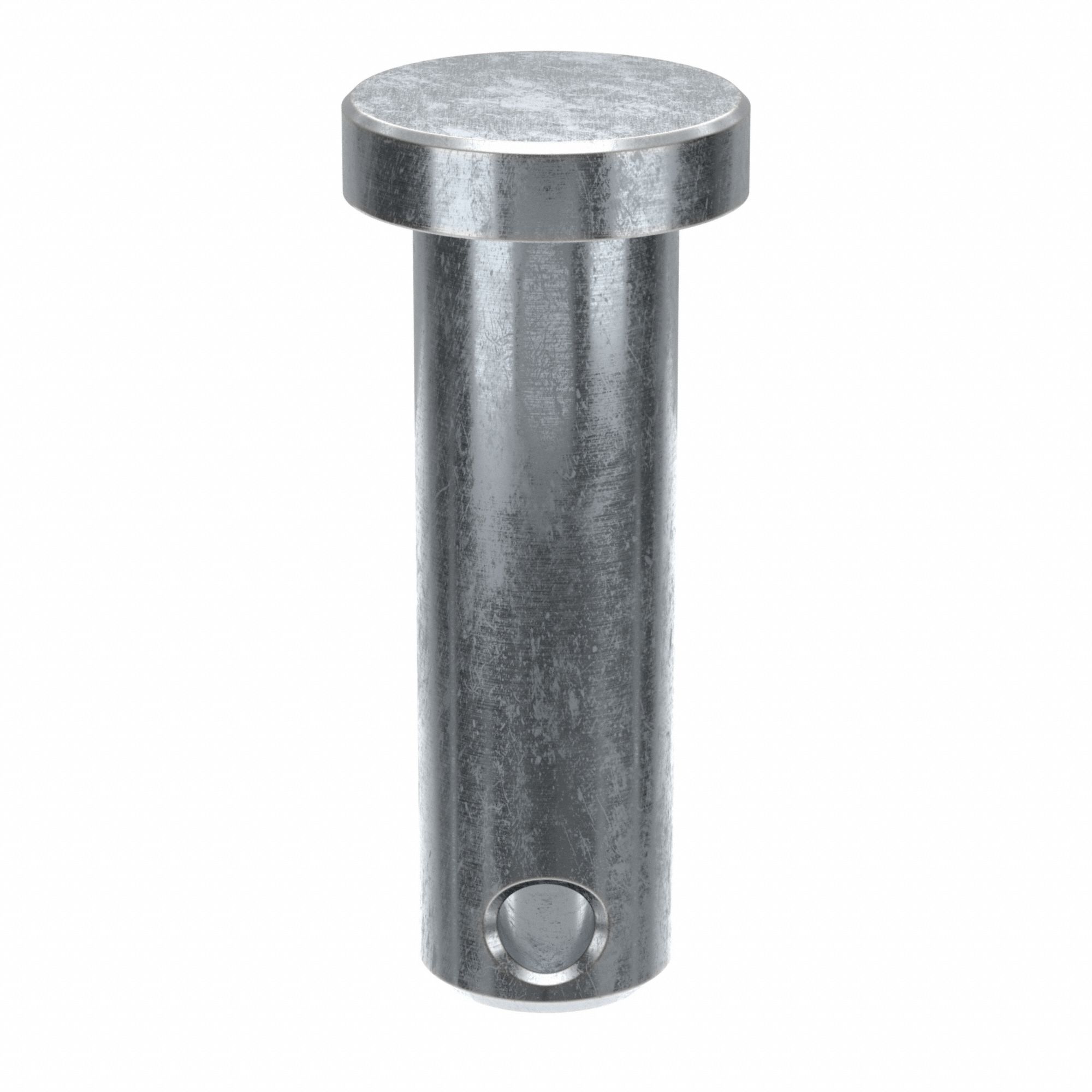 Clevis Pin, 51/64 in L 0.25in dia, PK25: Inch, 1/4 in Pin Dia, 51/64 in Shank Lg, Steel, Headed, 25 PK
