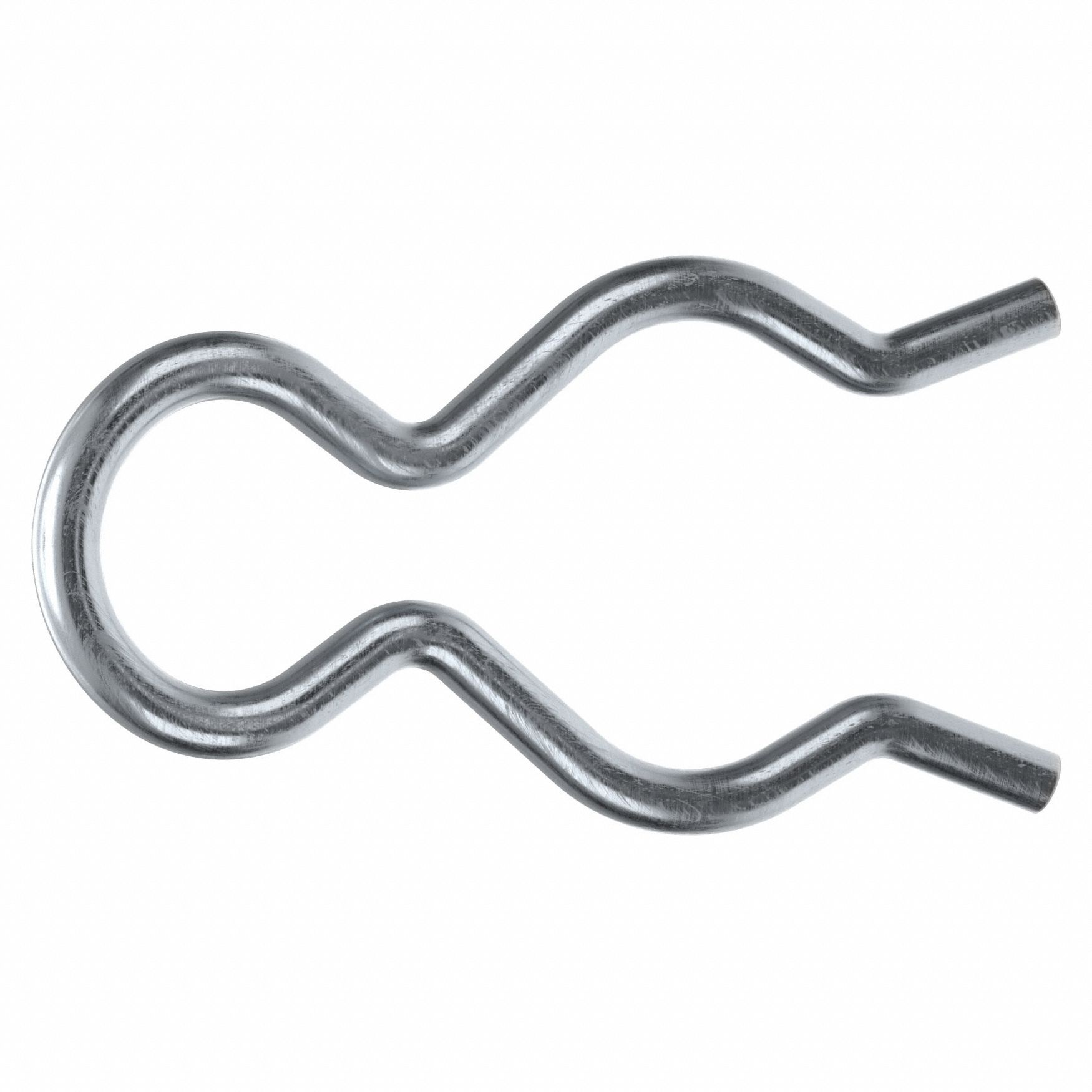 Cotter Pin, 3/64 in dia, 0.75 in L, PK100: Bridge, Inch, 3/64 in Pin Dia, 3/4 in Shank Lg, 100 PK