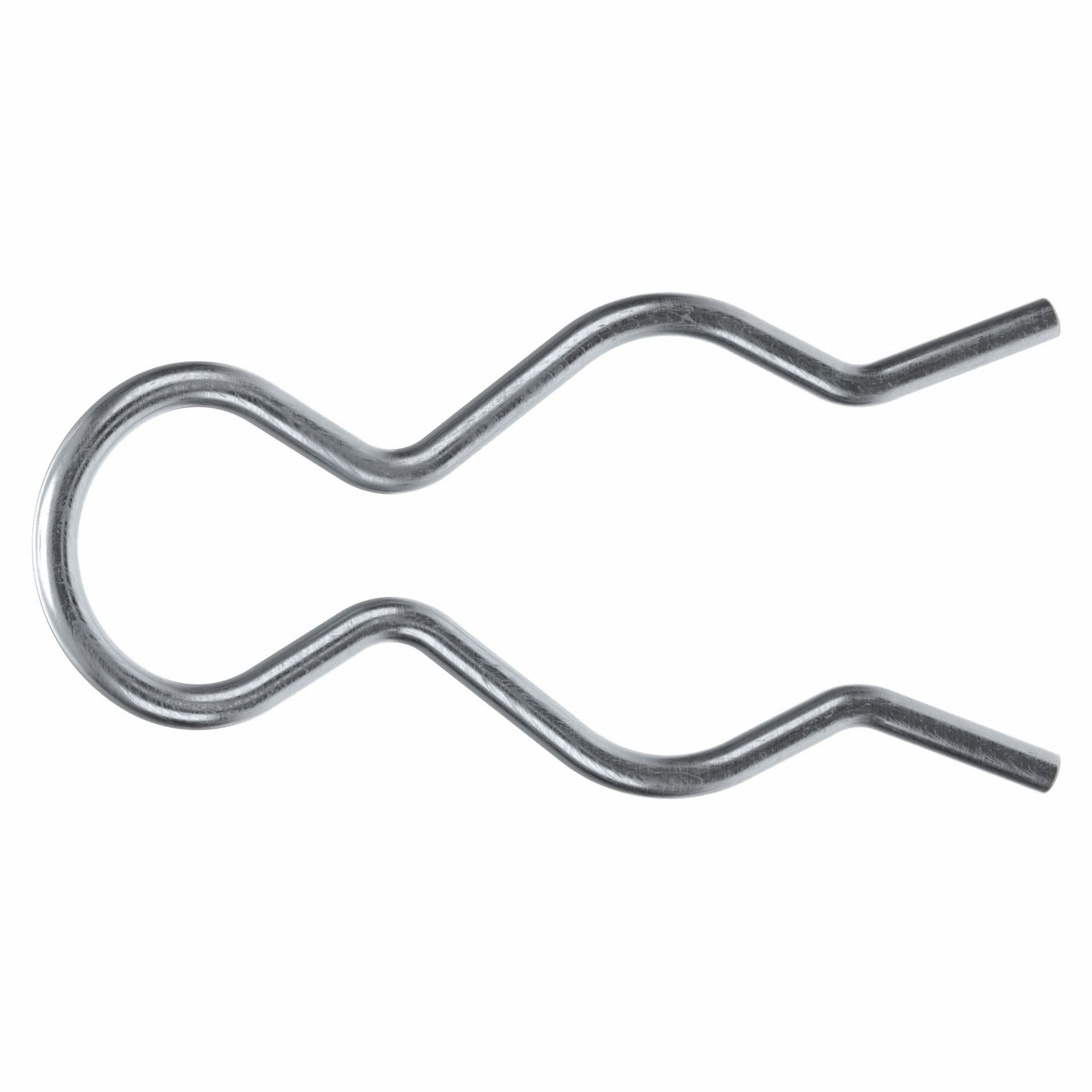 Cotter Pin, 3/64 in dia, 1.125 in L, PK100: Bridge, Inch, 3/64 in Pin Dia, 1 1/8 in Shank Lg, 100 PK