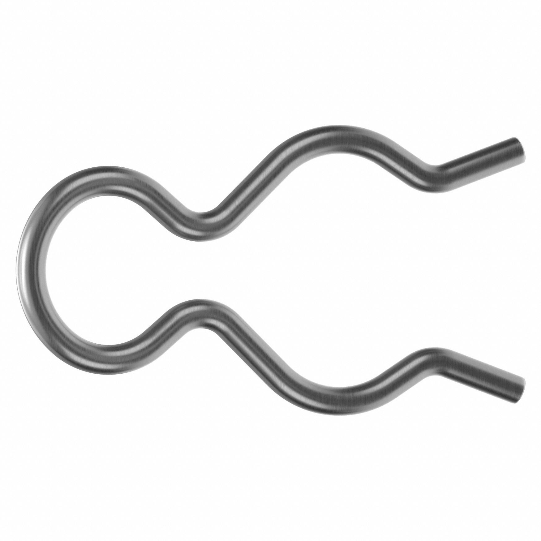 Cotter Pin, 1/8 in dia, 2.28125 in L, PK10: Bridge, Inch, 1/8 in Pin Dia, 2 9/32 in Shank Lg, 10 PK