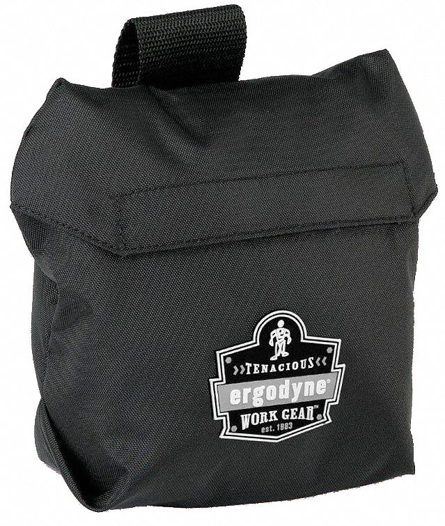 RESPIRATOR BAG, 420D NYLON, BLK, 10 X 4 X 7 IN, 4 3/5 LITRE, FOR HALF-MASK RESPIRATOR