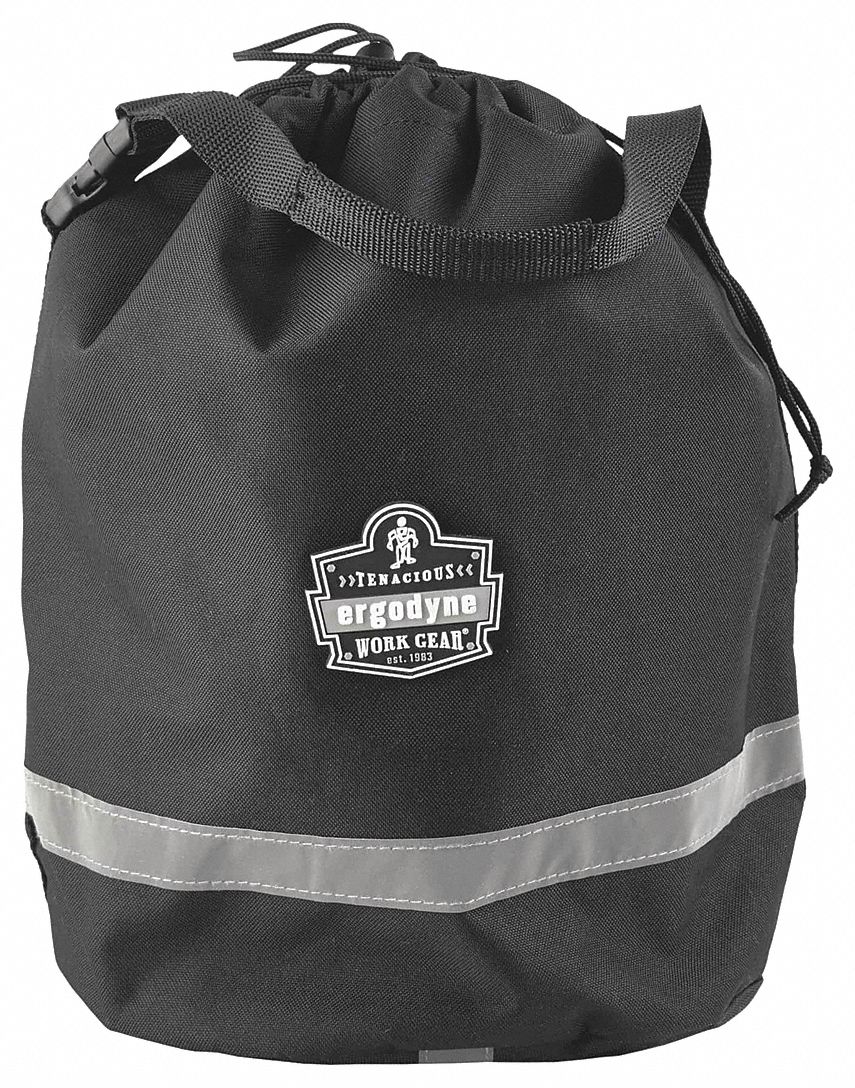 ERGODYNE Bucket Bag, Black, Polyester 2MXE2GB5130 Grainger