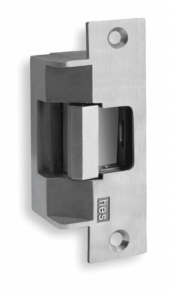 HES HeavyDuty Electric Strike with 1500 lb Pull Force and Satin