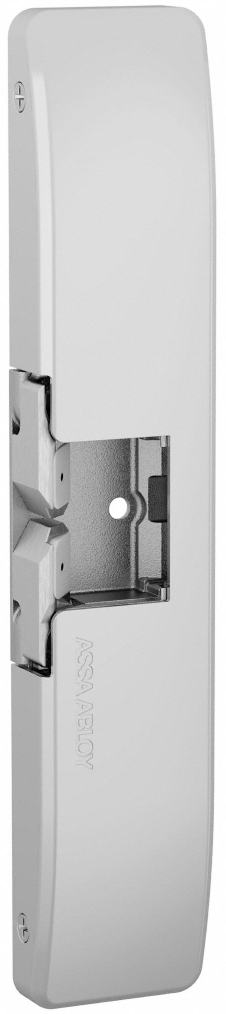 Electric Door Strike: 1 3/4 in Wd, 9 in Ht, Rim, Stainless Steel
