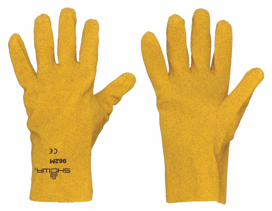 Coated Gloves, Yellow, L