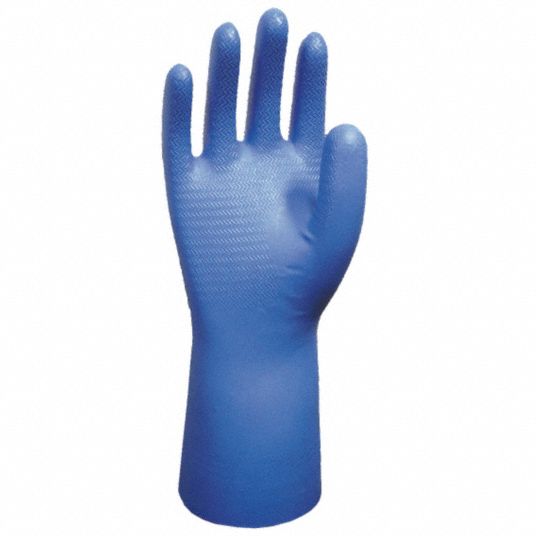 9 mil Glove Thick, 12 in Glove Lg, Chemical Resistant Gloves - 2MXR1|707-08 - Grainger