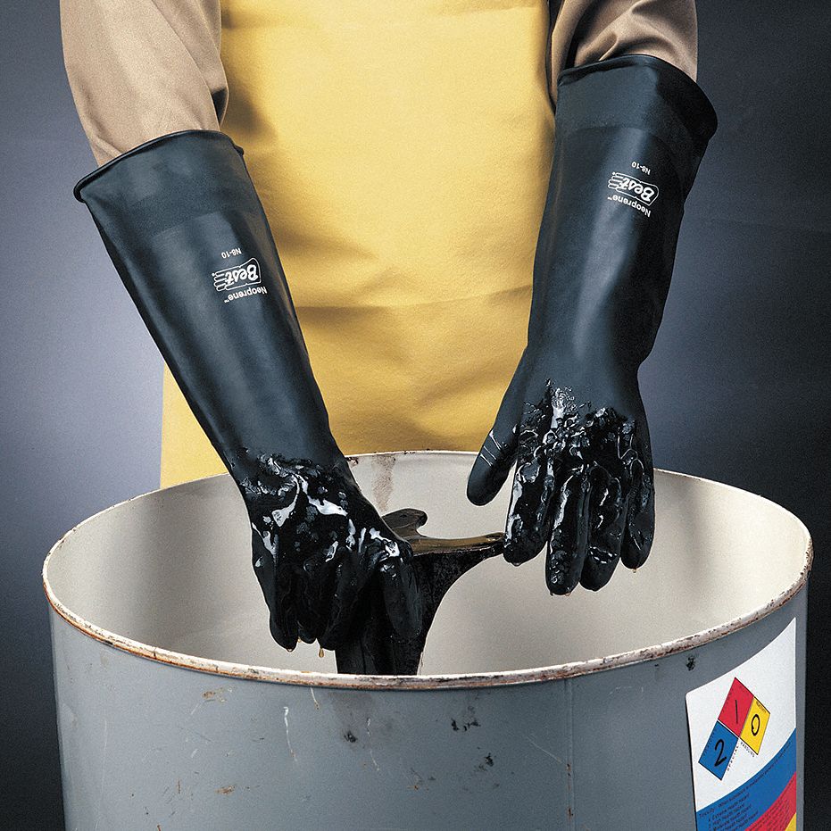18 in Glove Lg, 11 Glove Size, Chemical Resistant Gloves - 2MXR7|N8-11 ...
