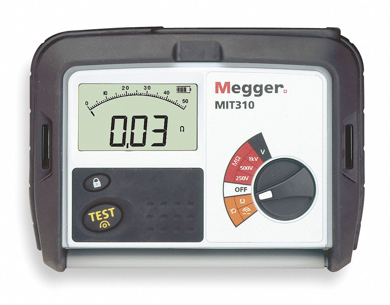 Ninguna Todos los años Injusto MEGGER Megóhmetro de batería LCD digital Resistencia al aislamiento 10  kilohm a 1000 megohm - Megaohmímetros - 2MY17 | MIT310-EN - Grainger México